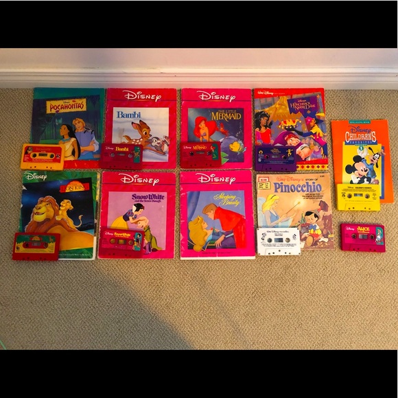Disney Other - Vintage 1990’s Disney Books & Read Along Cassette Tapes